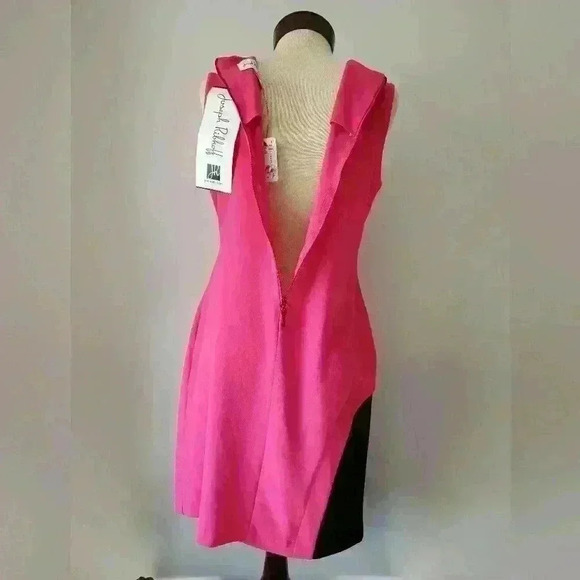 Joseph Ribkoff New with  tags hot pink and black midi dress size 8 - Picture 11 of 16